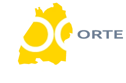 Eine gelbe Landkarte, darüber in großer Schrift: ‘100 Orte Industrie 4.0’