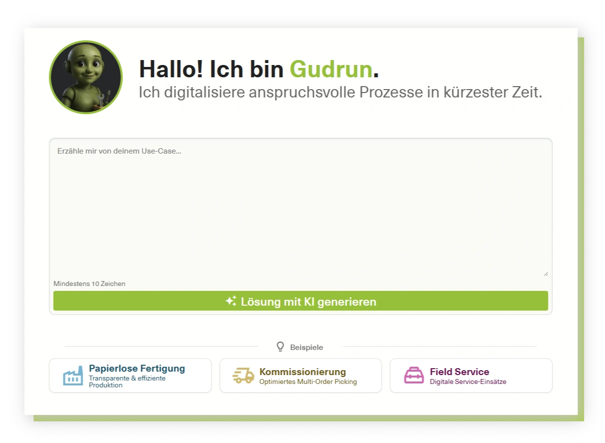 engomo AI App-Building Agent Gudrun for creating enterprise apps using natural language prompts.
