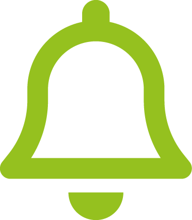 Das Icon hat die Form einer grünen Glocke