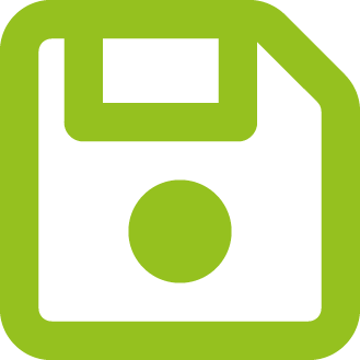 Symbol einer Diskette – steht für Speichern oder Speichern von Änderungen