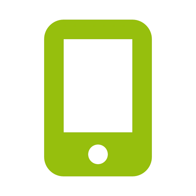 Icon of a smartphone – representing providers of mobile industrial hardware