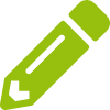 Icon of a pencil – representing inspection reports, documentation, and quality management