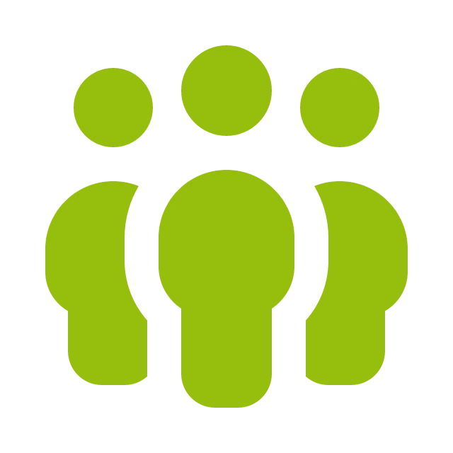 Icon of three people – representing consultants and advisory firms