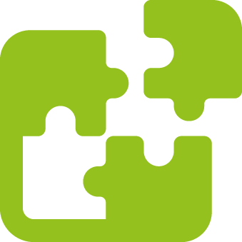 The green icon depicts a puzzle